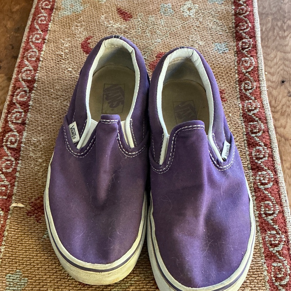Vans slip on purple sneakers women’s size 7.5